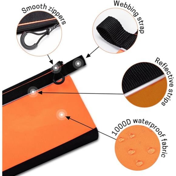 4 Pack Zipper Tool Pouch Heavy Duty Small Tool Bag,Waterproof Utility Tools - Picture 4 of 6